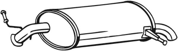 Toba esapament finala PEUGEOT 407 SW (6E) (2004 - 2016) BOSAL 190-043 piesa NOUA