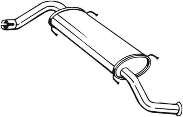 Toba esapament finala PEUGEOT BOXER bus (2006 - 2016) BOSAL 281-873 piesa NOUA