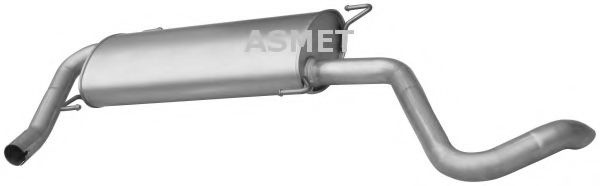 Toba esapament finala PEUGEOT BOXER platou / sasiu (2006 - 2016) ASMET 09.096 piesa NOUA