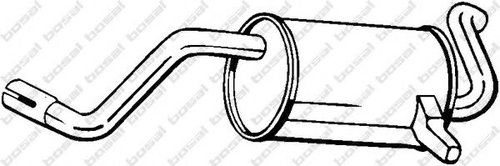 Toba esapament finala RENAULT CLIO III Grandtour (KR0/1) (2008 - 2012) BOSAL 200-045 piesa NOUA