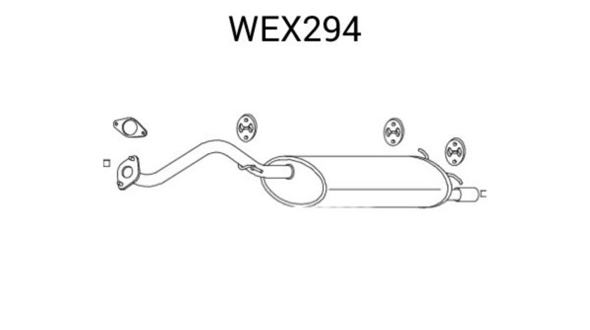 Toba esapament finala ROVER 25 (RF) (1999 - 2005) QWP WEX294 piesa NOUA