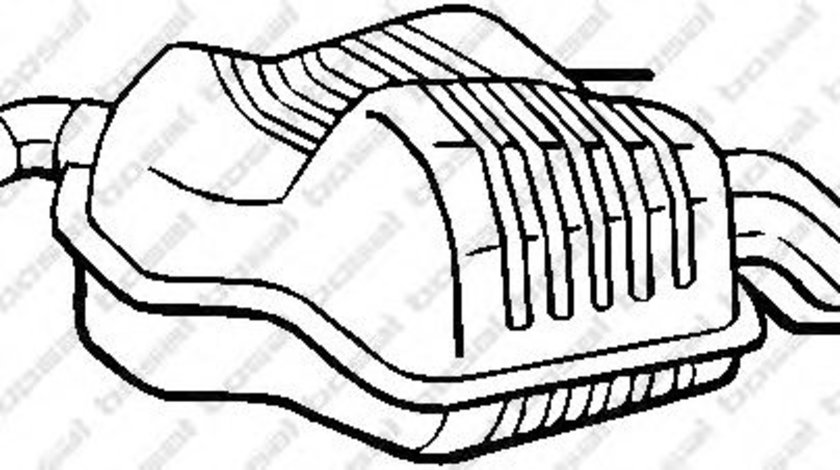Toba esapament finala SAAB 9-3 Combi (YS3F) (2005 - 2016) BOSAL 215-003 piesa NOUA
