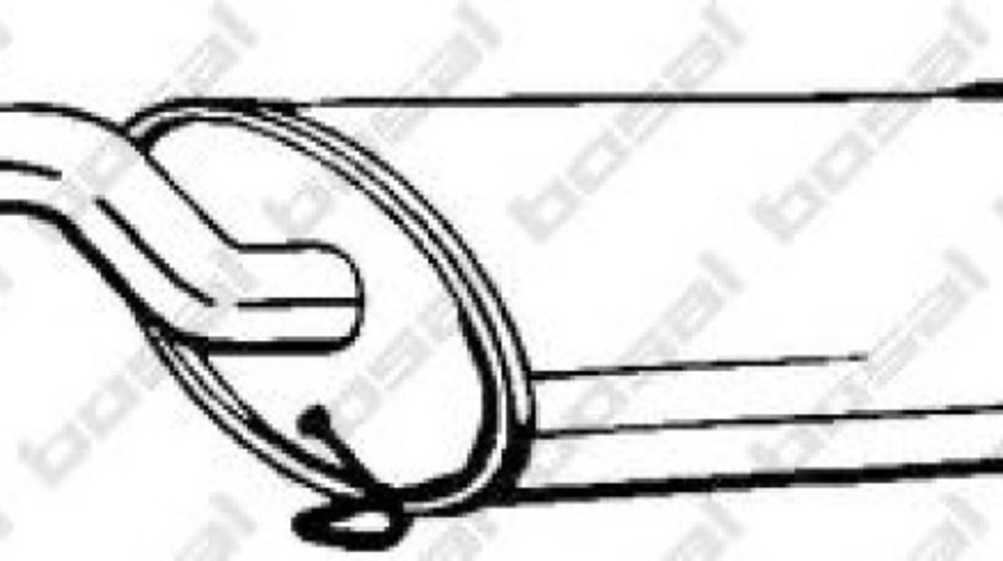 Toba esapament finala SEAT CORDOBA (6K2) (1999 - 2002) BOSAL 281-373 piesa NOUA