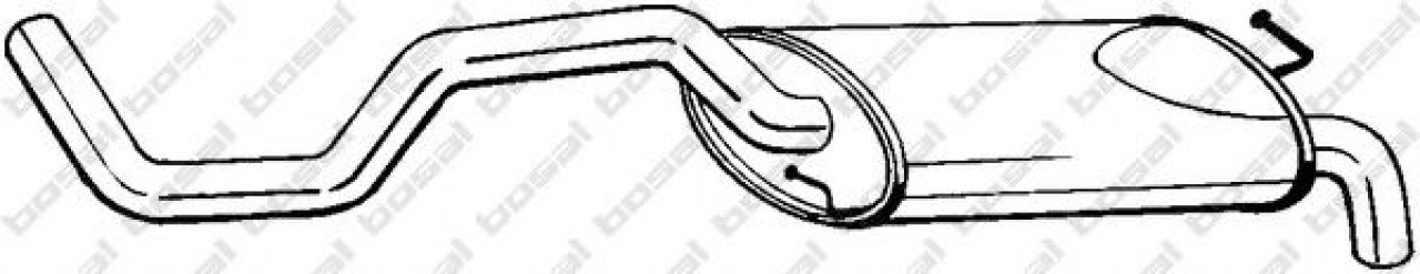 Toba esapament finala SEAT IBIZA III (6K1) (1999 - 2002) BOSAL 278-853 piesa NOUA
