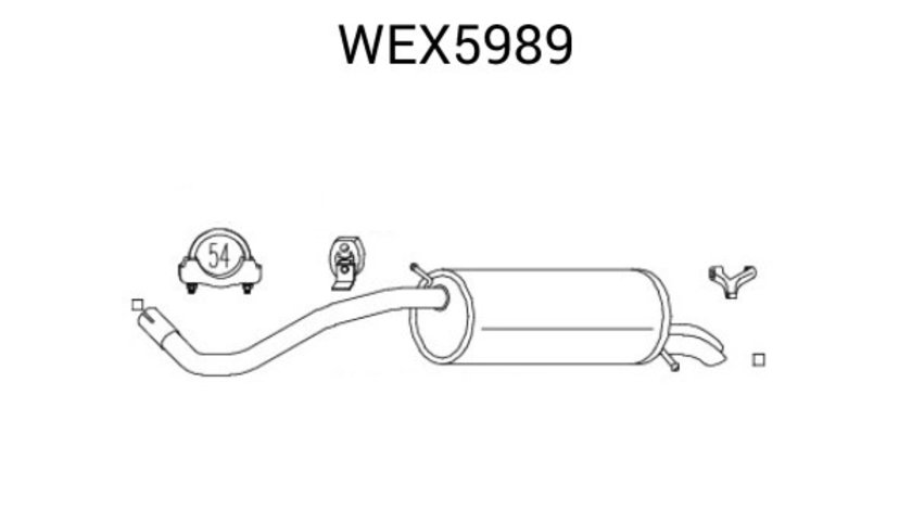 Toba esapament finala SEAT IBIZA IV (6L1) (2002 - 2009) QWP WEX5989 piesa NOUA