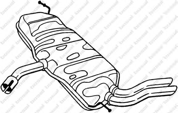 Toba esapament finala SEAT LEON (1P1) (2005 - 2012) BOSAL 227-231 piesa NOUA