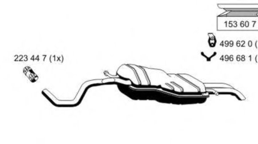 Toba esapament finala SEAT TOLEDO II (1M2) (1998 - 2006) ERNST 153027 piesa NOUA