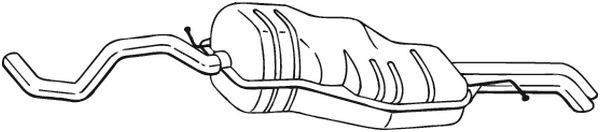 Toba esapament finala SEAT TOLEDO II (1M2) (1998 - 2006) BOSAL 282-131 piesa NOUA