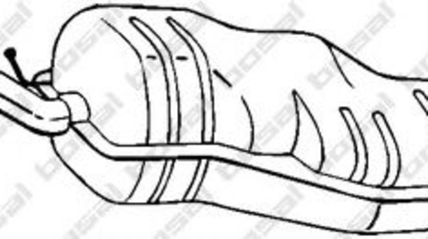 Toba esapament finala SKODA OCTAVIA I Combi (1U5) (1998 - 2010) BOSAL 282-985 piesa NOUA