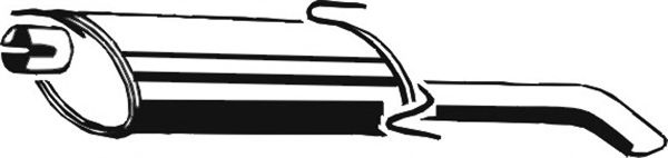 Toba esapament finala spate (ASM05095 ASMET) OPEL