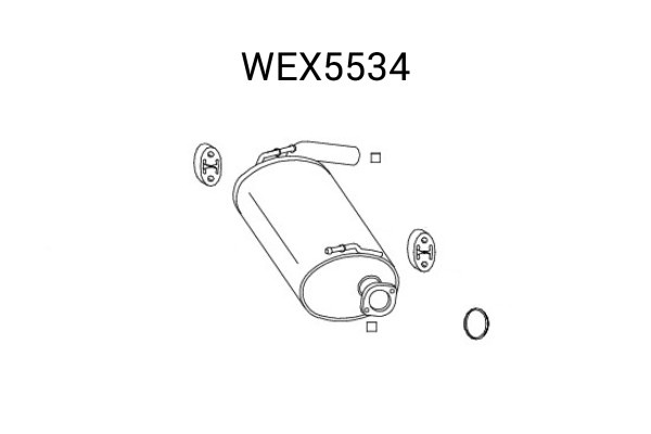 Toba esapament finala SUZUKI JIMNY (FJ) (1998 - 2016) QWP WEX5534 piesa NOUA