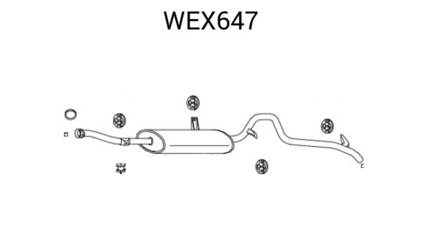 Toba esapament finala SUZUKI VITARA (ET, TA) (1988 - 1998) QWP WEX647 piesa NOUA