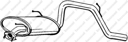 Toba esapament finala SUZUKI WAGON R+ (MM) (2000 - 2016) BOSAL 219-381 piesa NOUA