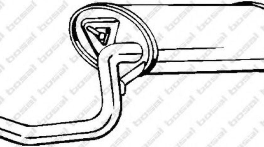 Toba esapament finala TOYOTA AVENSIS Combi (T25) (2003 - 2008) BOSAL 228-151 produs NOU
