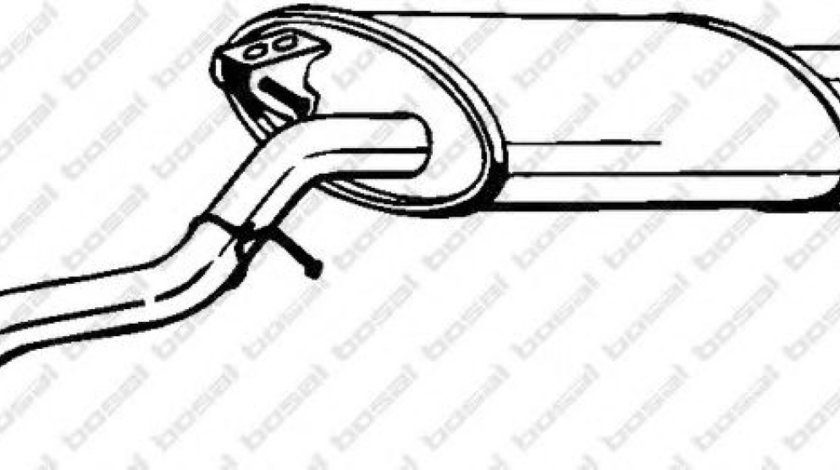 Toba esapament finala TOYOTA COROLLA Verso (ZER, ZZE12, R1) (2004 - 2009) BOSAL 228-081 piesa NOUA