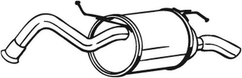 Toba esapament finala TOYOTA YARIS (P9) (2005 - 2013) BOSAL 228-053 piesa NOUA