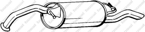 Toba esapament finala TOYOTA YARIS VERSO (NLP2, NCP2) (1999 - 2005) BOSAL 228-045 piesa NOUA