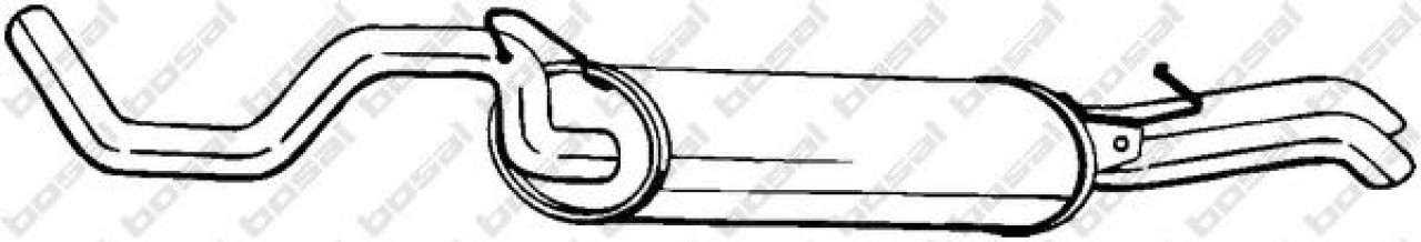 Toba esapament finala VW BORA Combi (1J6) (1999 - 2005) BOSAL 281-227 piesa NOUA
