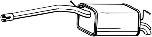 Toba esapament finala VW CADDY III Combi (2KB, 2KJ, 2CB, 2CJ) (2004 - 2016) BOSAL 233-405 piesa NOUA