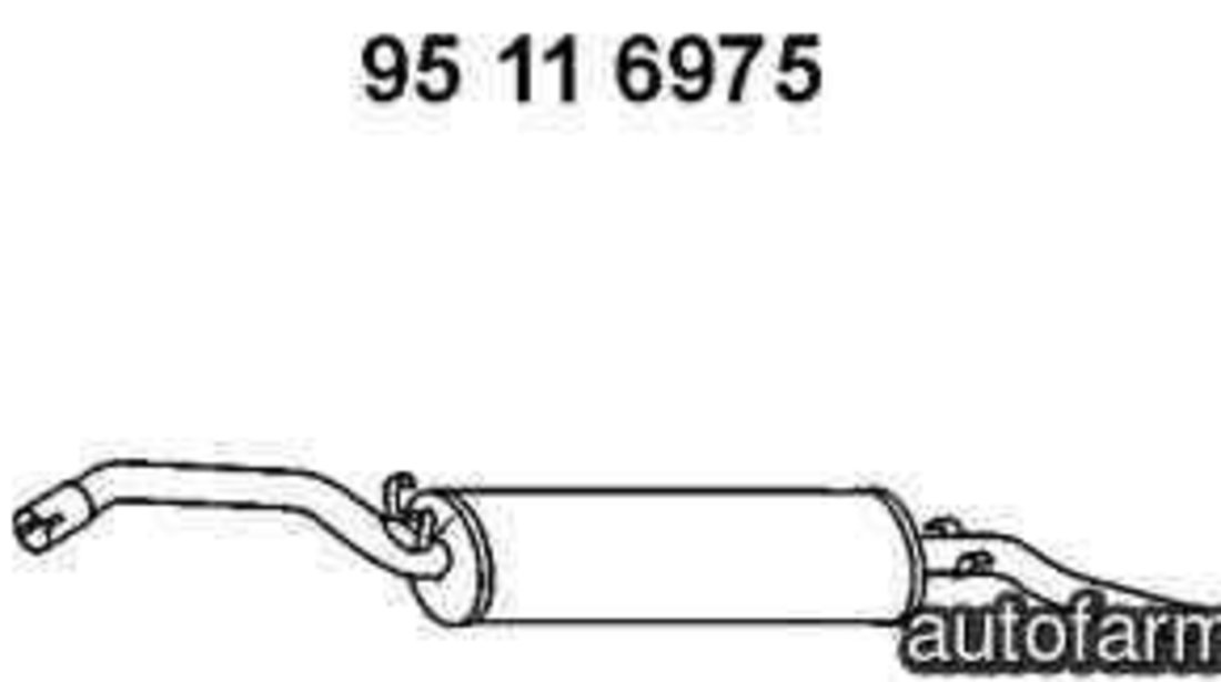 Toba esapament finala VW GOLF II (19E, 1G1) EBERSPÄCHER 95 11 6975