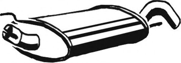 Toba esapament finala VW GOLF III (1H1) (1991 - 1998) ASMET 03.044 piesa NOUA