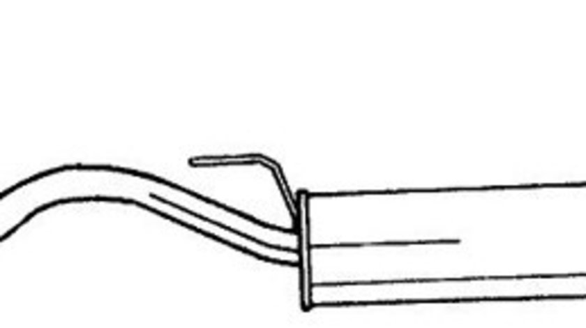 Toba esapament finala VW GOLF III (1H1) (1991 - 1998) QWP WEX457 piesa NOUA