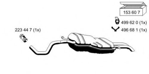Toba esapament finala VW GOLF IV Variant (1J5) (1999 - 2006) ERNST 153027 piesa NOUA