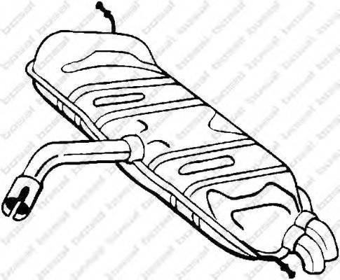 Toba esapament finala VW GOLF V (1K1) (2003 - 2009) BOSAL 233-179 piesa NOUA