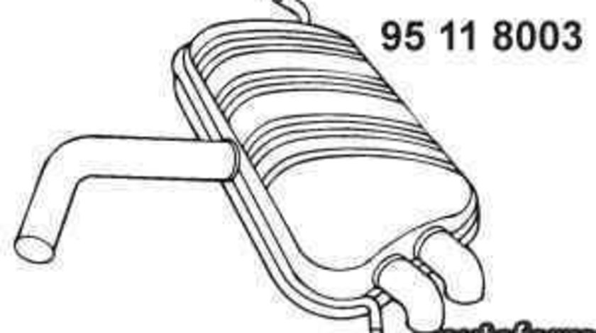 Toba esapament finala VW GOLF V (1K1) EBERSPÄCHER 95 11 8003