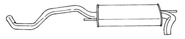 Toba esapament finala VW POLO (6N2) (1999 - 2001) QWP WEX184 piesa NOUA