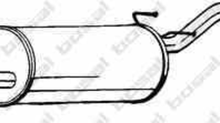 Toba esapament finala VW TARO BOSAL 287-405