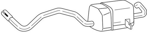 Toba esapament finala VW TOUAREG (7LA, 7L6, 7L7) (2002 - 2010) QWP WEX8442 piesa NOUA