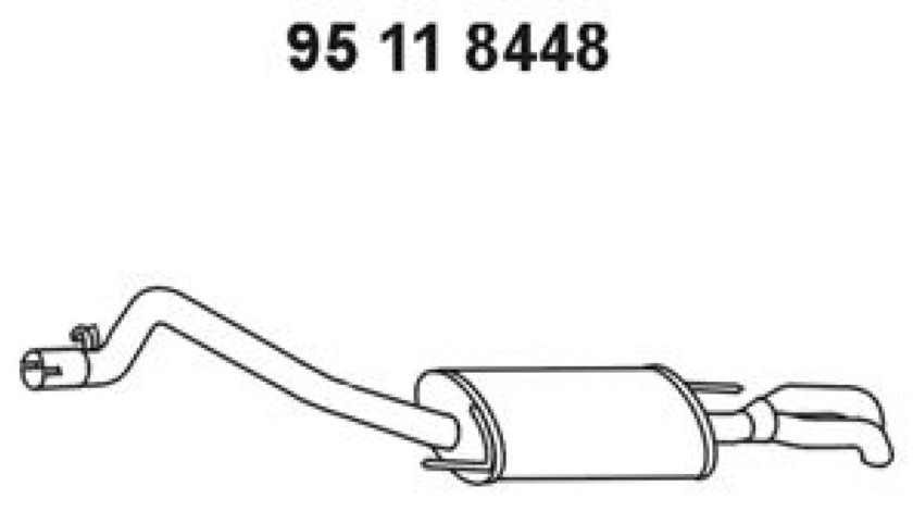 Toba esapament finala VW TRANSPORTER IV Autobus 70XB 70XC 7DB 7DW Producator EBERSPÄCHER 95 11 8448