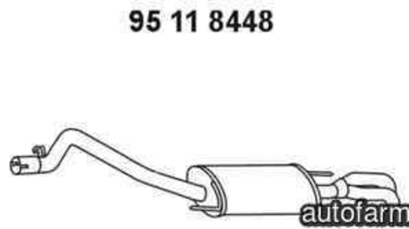 Toba esapament finala VW TRANSPORTER IV caroserie (70XA) EBERSPÄCHER 95 11 8448