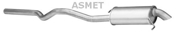 Toba esapament finala VW TRANSPORTER V bus (7HB, 7HJ, 7EB, 7EJ, 7EF, 7EG, 7HF, 7EC) (2003 - 2016) ASMET 04.111 piesa NOUA