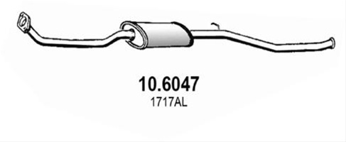 Toba Esapament Intermediara Asso Citroën 10.6047