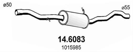Toba Esapament Intermediara Asso Ford 14.6083