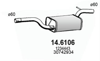 Toba Esapament Intermediara Asso Ford 14.6106