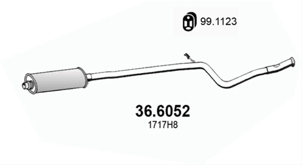 Toba Esapament Intermediara Asso Peugeot 36.6052