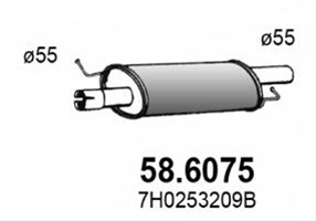 Toba Esapament Intermediara Asso Vw 58.6075