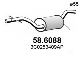 Toba Esapament Intermediara Asso Vw 58.6088