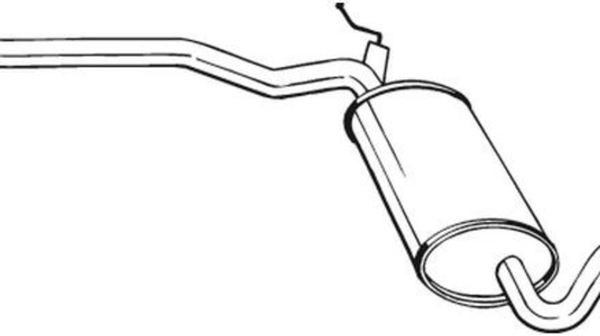 Toba esapament intermediara AUDI A4 (8E2, B6) (2000 - 2004) BOSAL 282-363 piesa NOUA