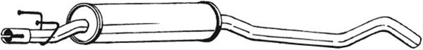 Toba Esapament Intermediara Bosal Opel 281-541