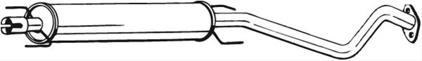 Toba Esapament Intermediara Bosal Opel 284-343