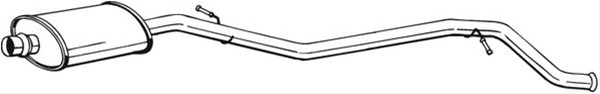 Toba Esapament Intermediara Bosal Peugeot 286-075