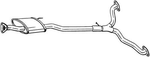 Toba esapament intermediara CHEVROLET CAPTIVA (C100, C140) (2006 - 2016) BOSAL 285-387 piesa NOUA