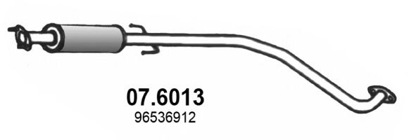 Toba esapament intermediara CHEVROLET KALOS (2005 - 2016) ASSO 07.6013 piesa NOUA