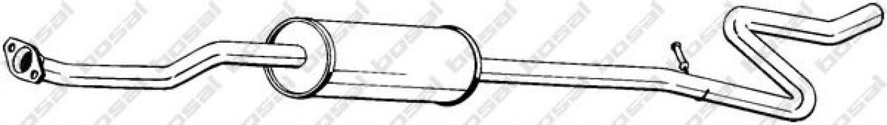 Toba esapament intermediara CITROEN C3 I (FC) (2002 - 2016) BOSAL 288-617 piesa NOUA