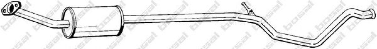 Toba esapament intermediara CITROEN C4 Limuzina (2006 - 2016) BOSAL 288-103 piesa NOUA