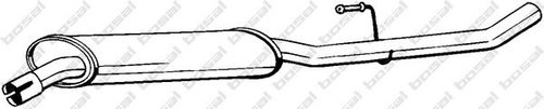 Toba esapament intermediara CITROEN C8 (EA, EB) (2002 - 2016) BOSAL 283-307 piesa NOUA